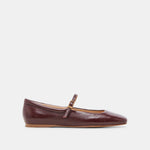 REYES Cranberry Crinkle Patent Mary-Jane Ballet Flats | Dolce Vita