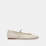 REYES Ivory Leather Mary-Jane Ballet Flats | Dolce Vita