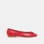 Ritla Cherry Leather Ballet Flats | Dolce Vita