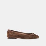 Ritla Dk Brown Suede Ballet Flats | Dolce Vita