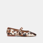 Roslyn Cocoa Taurus Calf Hair | Ballet Flats