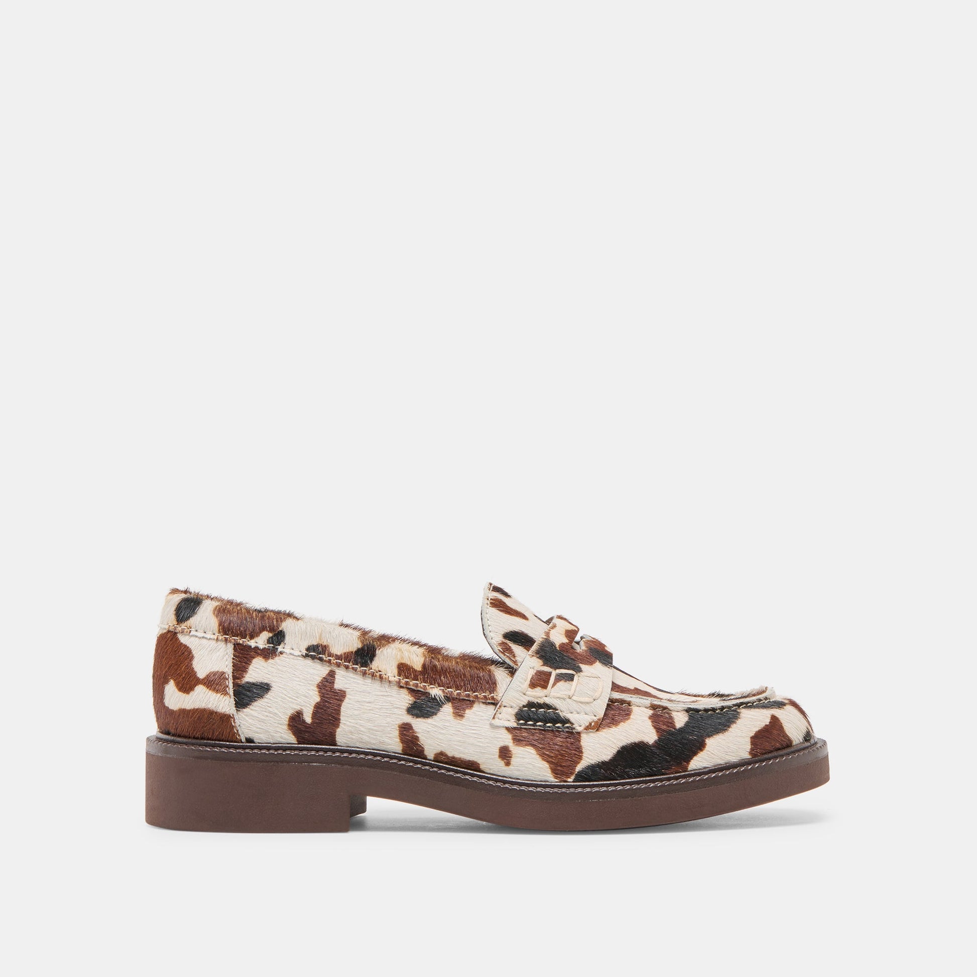 Tiggy Cocoa Taurus Calf Hair Loafers | Dolce Vita