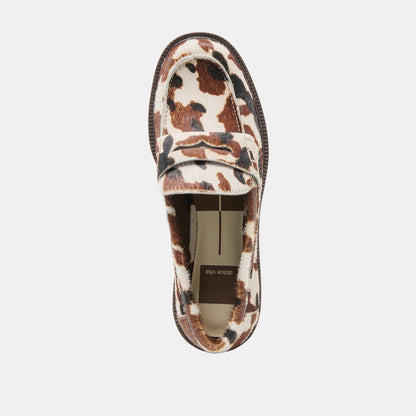 TIGGY LOAFERS COCOA TAURUS CALF HAIR