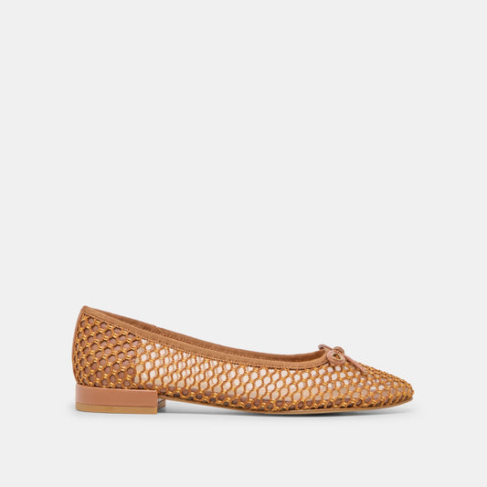 Ulicia Coral Woven Mesh Ballet Flats | Dolce Vita