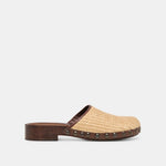 Alanis Lt Natural Raffia Flats | Dolce Vita