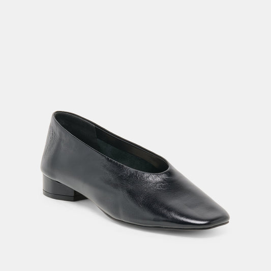 ANDEY BALLET FLATS BLACK LEATHER