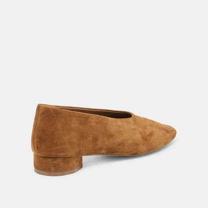 ANDEY BALLET FLATS BROWN SUEDE