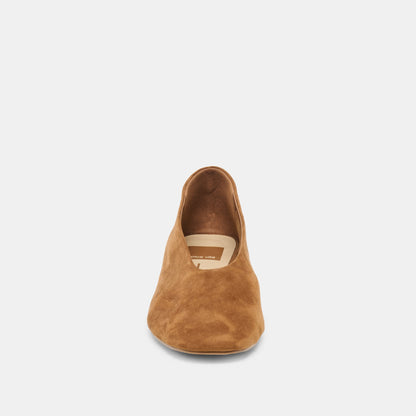 ANDEY BALLET FLATS BROWN SUEDE