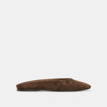 Eila Dk Brown Suede Flats | Dolce Vita