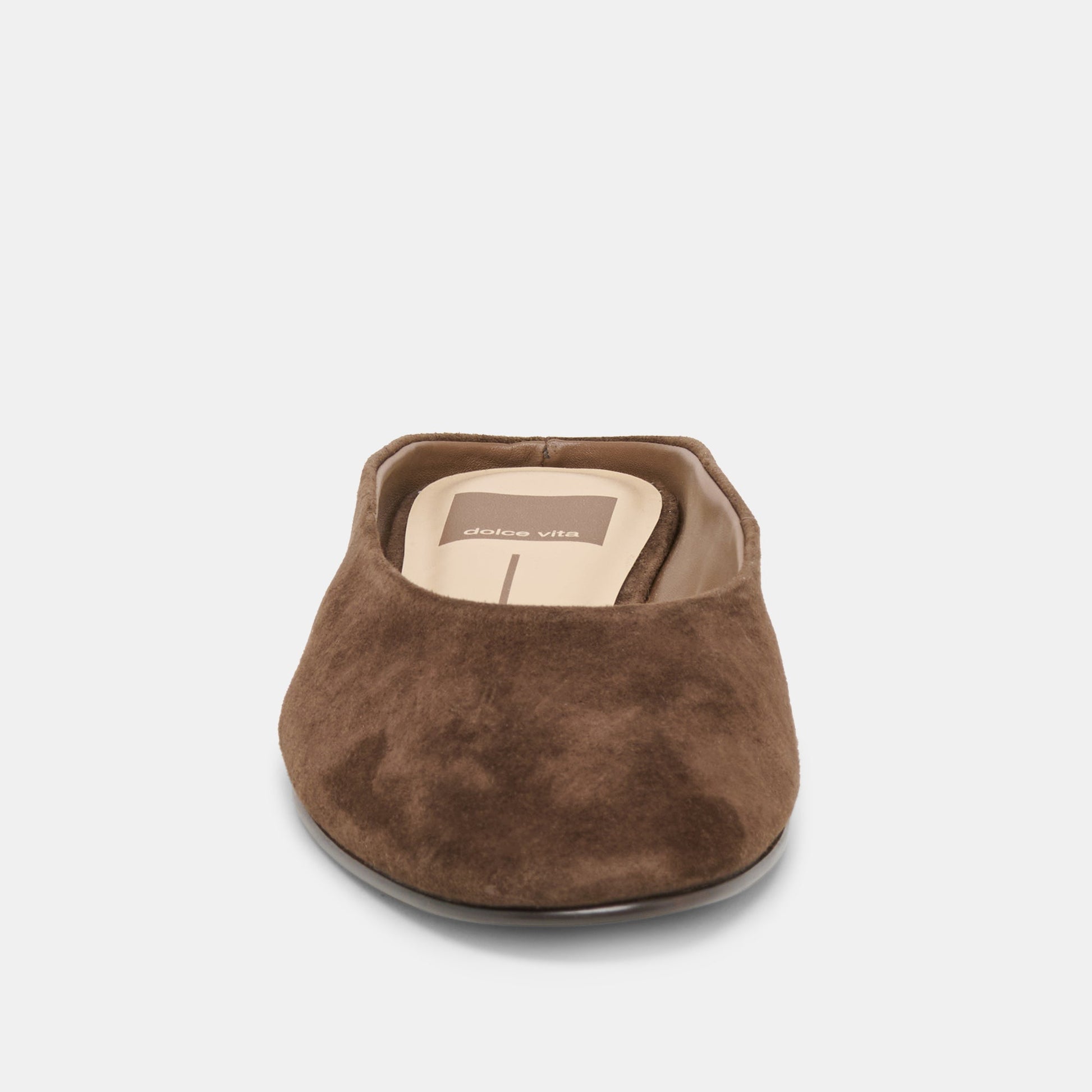 EILA FLATS DK BROWN SUEDE