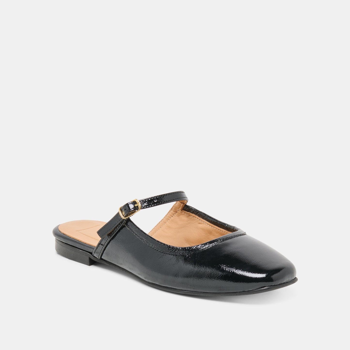 ELIO FLATS BLACK LEATHER