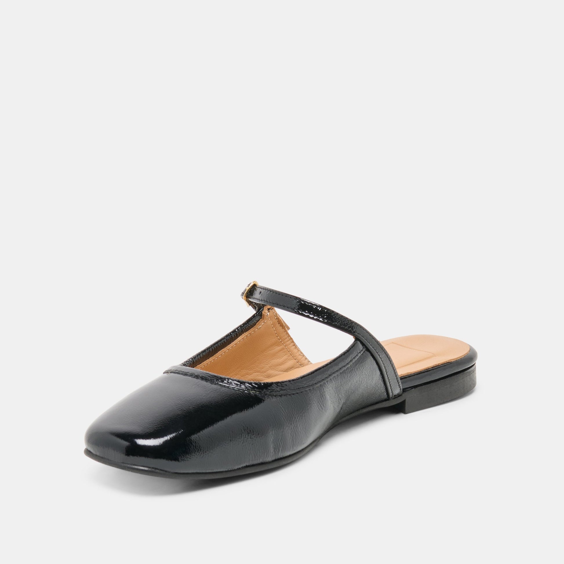 ELIO FLATS BLACK LEATHER