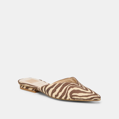 ELM FLATS BEIGE ZEBRA RAFFIA