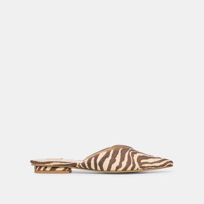 Elm Beige Zebra Raffia Flats | Dolce Vita