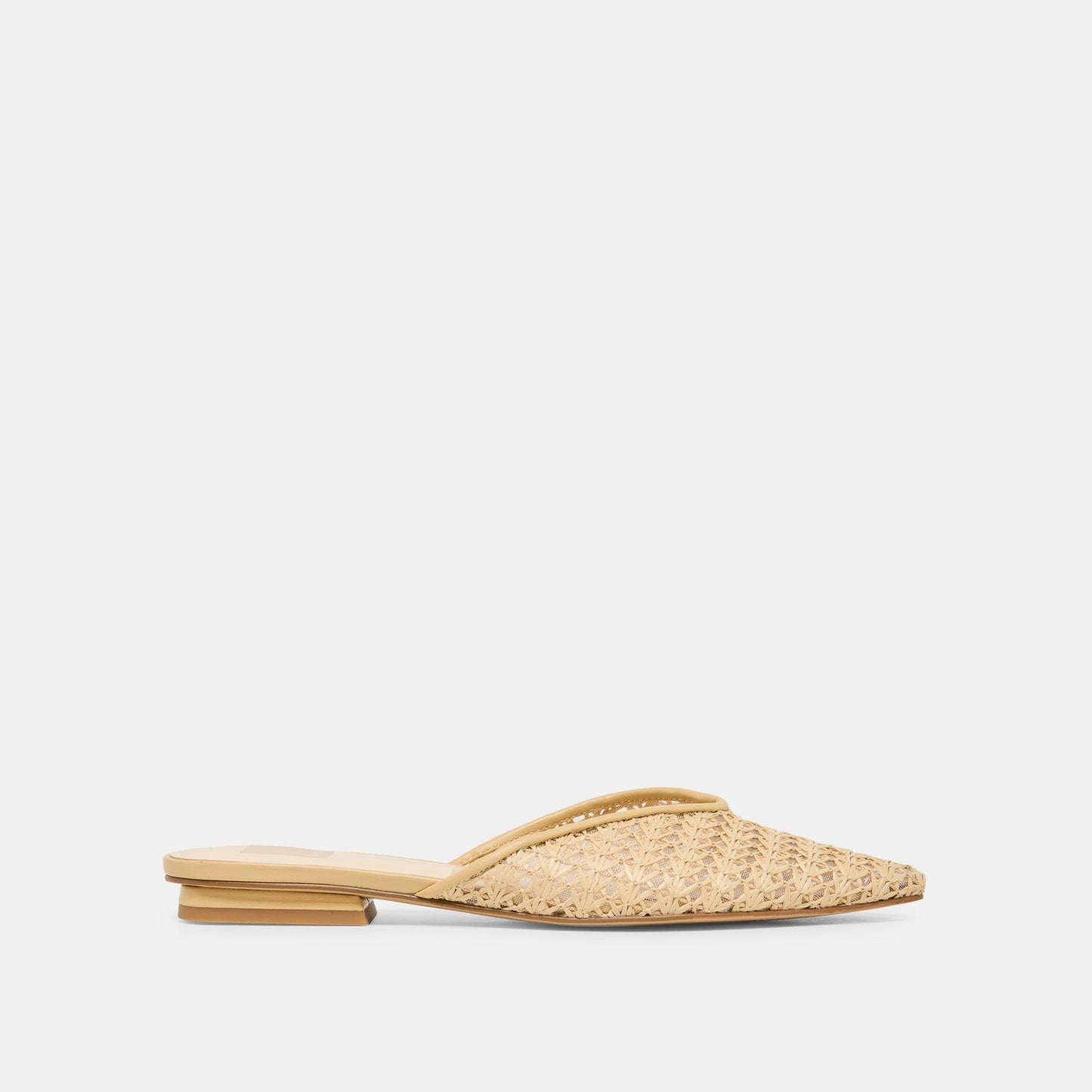 Elm Natural Cross Hatch Raffia Flats | Dolce Vita