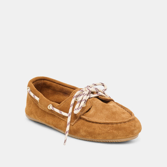 FLORAH LOAFERS TAN SUEDE