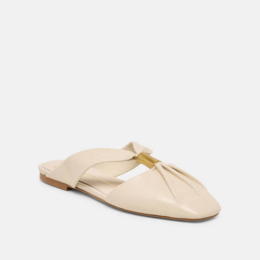 FRANEY FLATS WHITE LEATHER