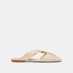 Franey White Leather Flats | Dolce Vita
