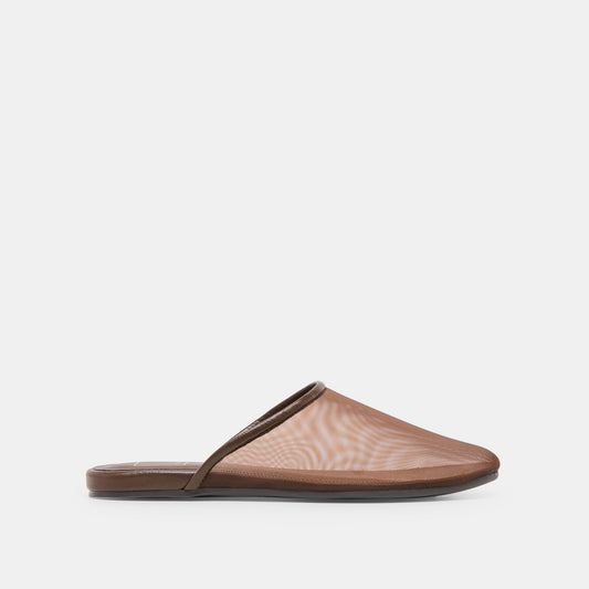 Geni Chocolate Mesh Flats | Dolce Vita