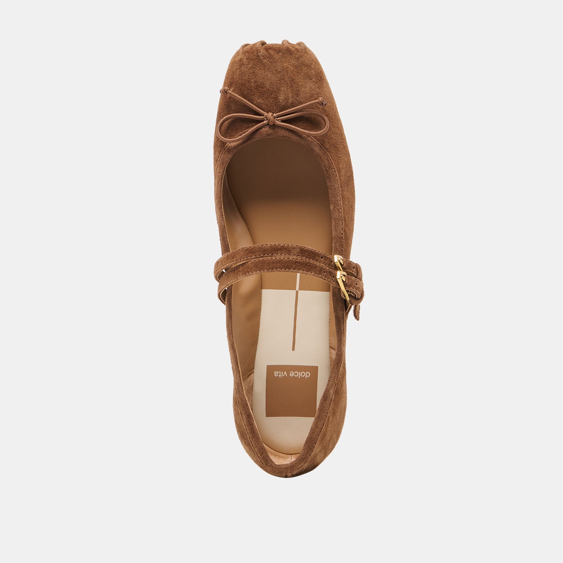 GIBSEN BALLET FLATS COCOA SUEDE