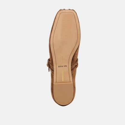 GIBSEN BALLET FLATS COCOA SUEDE