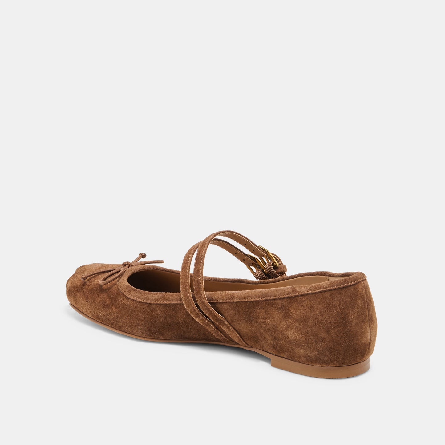 GIBSEN BALLET FLATS COCOA SUEDE