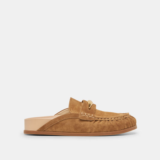 Jodero Lt Brown Suede Flats | Dolce Vita