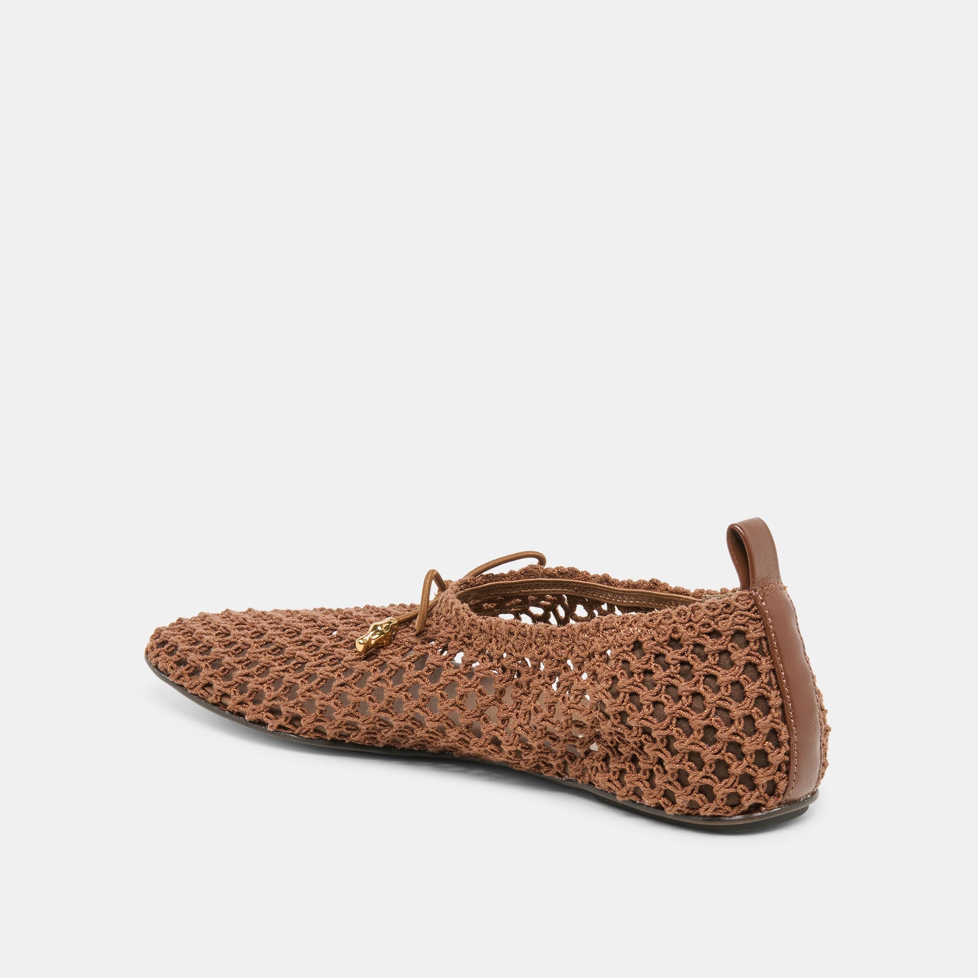 KAYLYN FLATS DK BROWN CROCHET