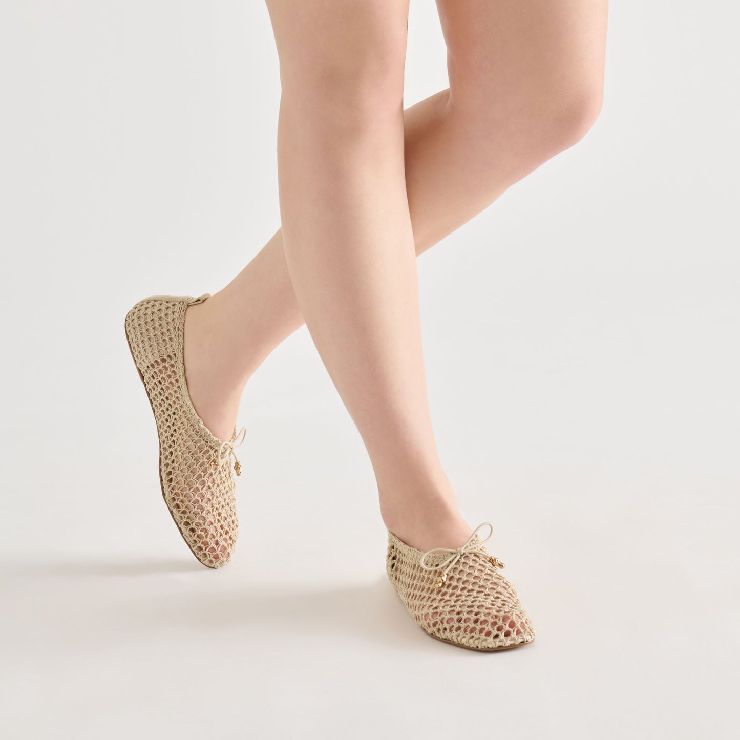 KAYLYN FLATS OATMEAL CROCHET
