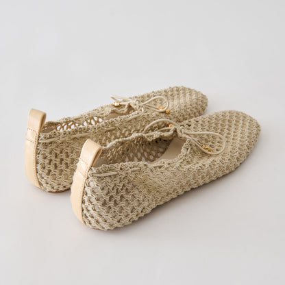 KAYLYN FLATS OATMEAL CROCHET