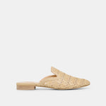Kirt Lt Natural Cross Hatch Raffia Flats | Dolce Vita