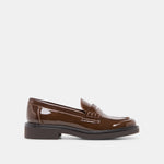 TIGGY Walnut Crinkle Patent Loafers | Dolce Vita