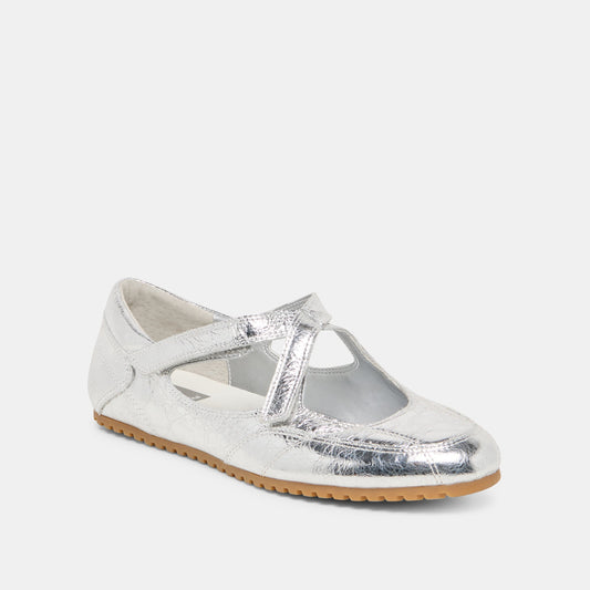 YONO SNEAKERS SILVER DISTRESSED LEATHER