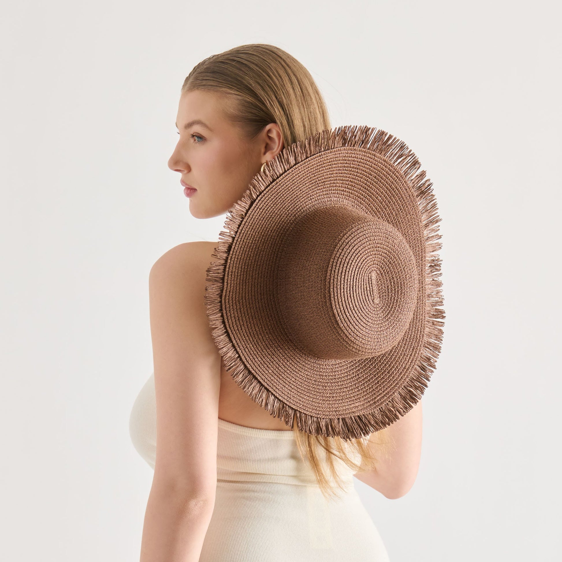 FLOPPY SUNHAT DARK BROWN