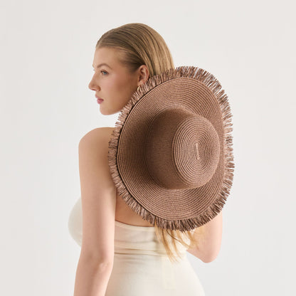 FLOPPY SUNHAT DARK BROWN