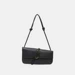 ALICE Black Leather Shoulder Bag | Dolce Vita