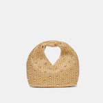 Dahlia Gold Raffia Handbag | Dolce Vita