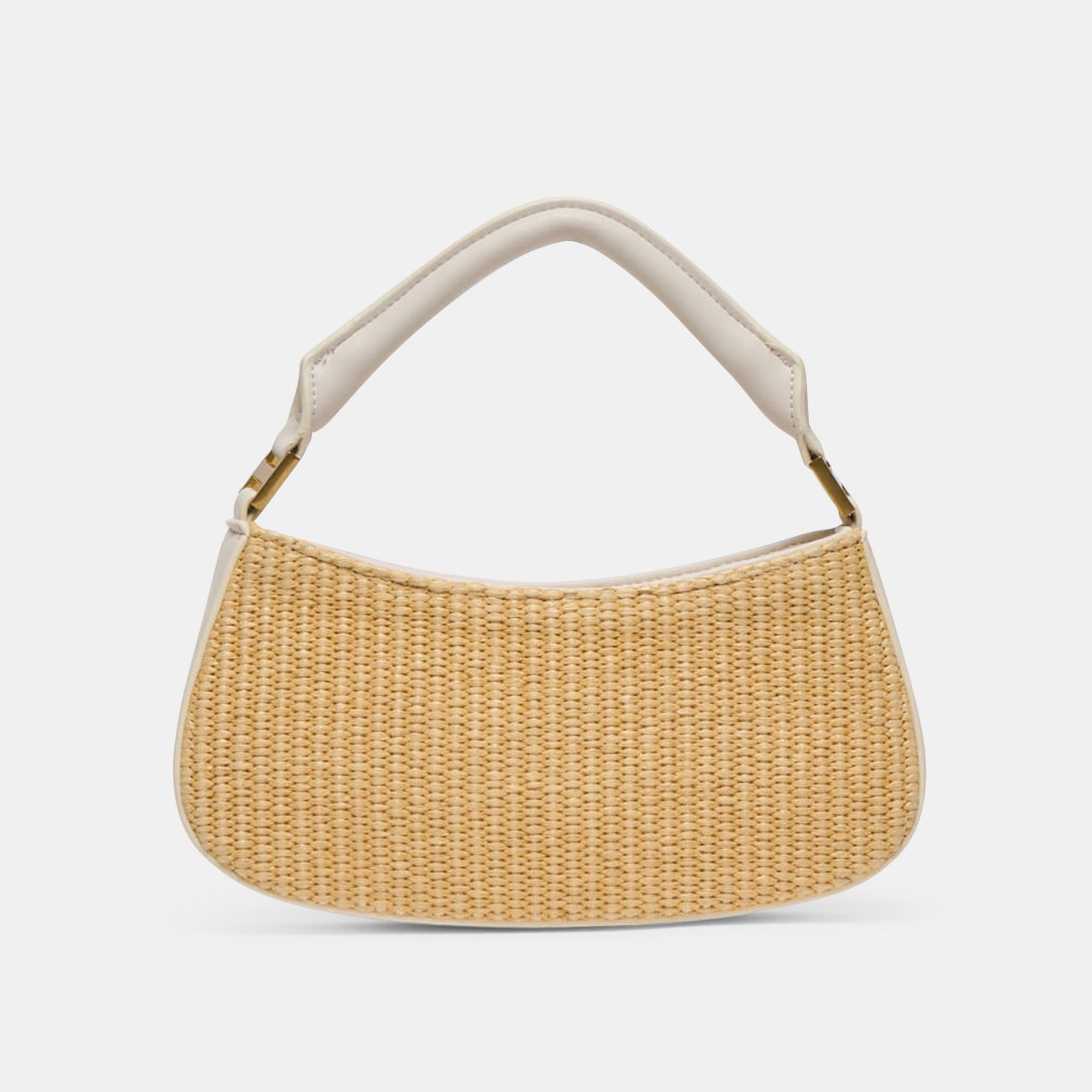 NUALA RAFFIA HANDBAG WHITE STELLA