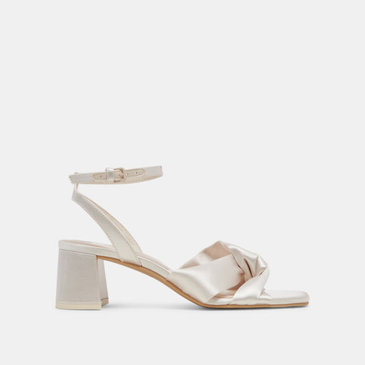 Brenna Ivory Satin Heels | Dolce Vita