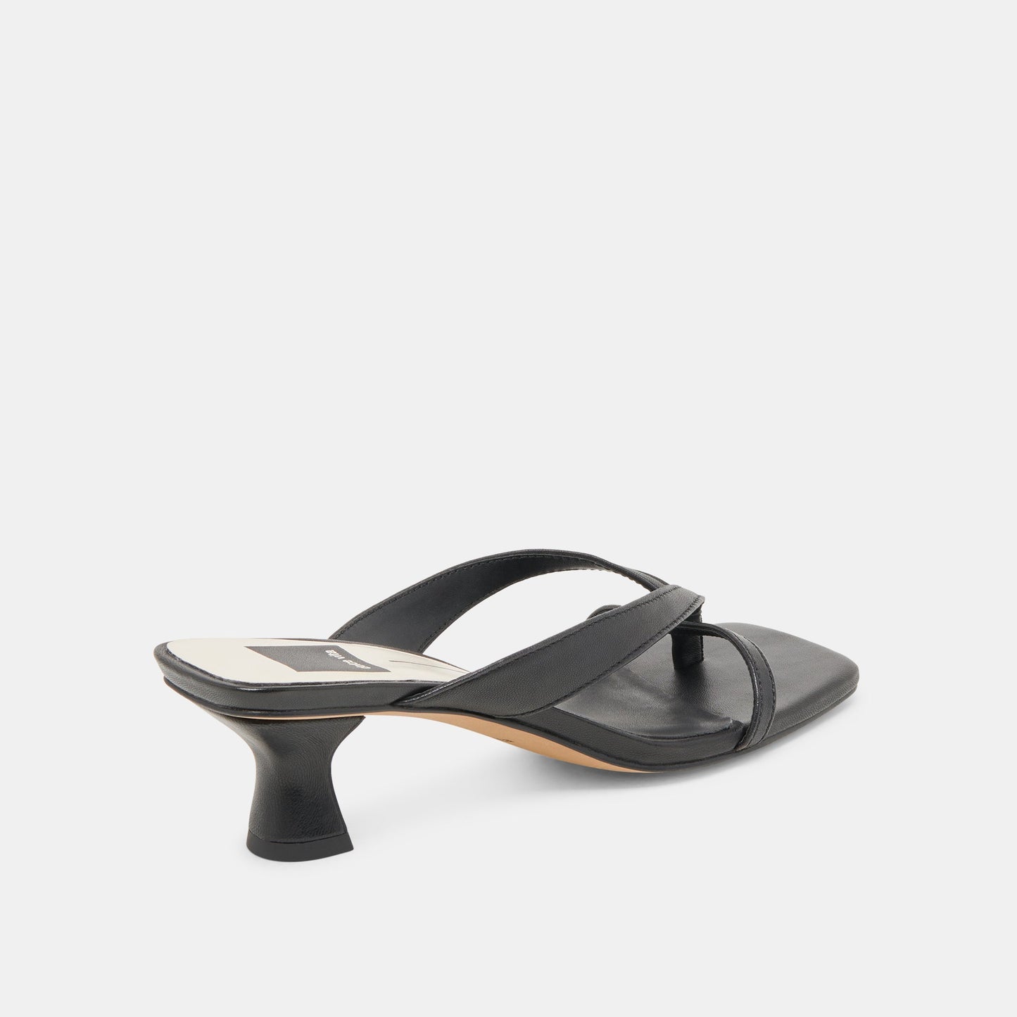 BREVEL WIDE HEELS ONYX LEATHER