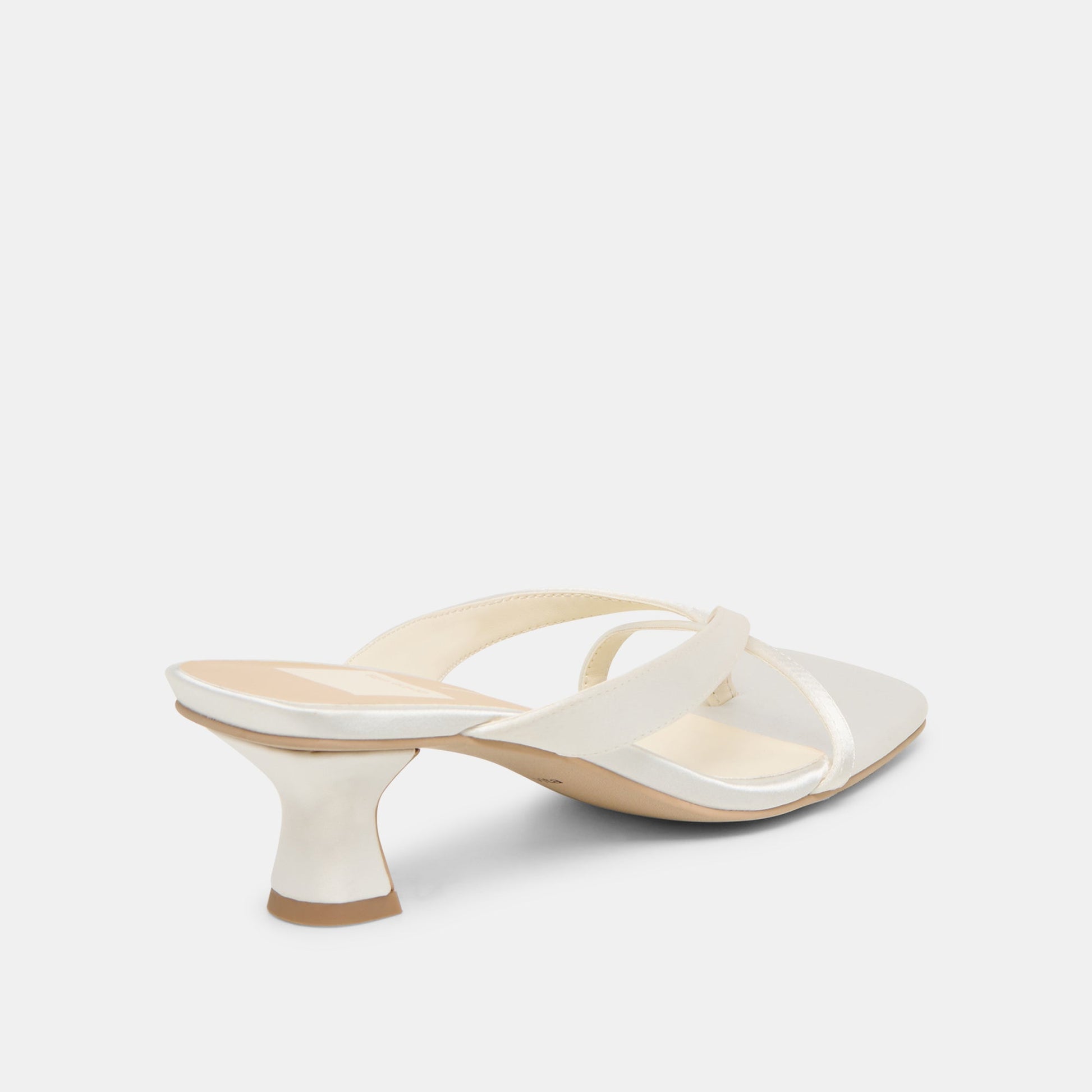 BREVEL HEELS TRUE WHITE SATIN