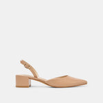 Carel Lt Tan Crinkle Patent Leather Heels | Dolce Vita