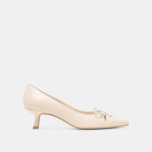 Clarie Bone Crinkle Patent Leather Heels | Dolce Vita