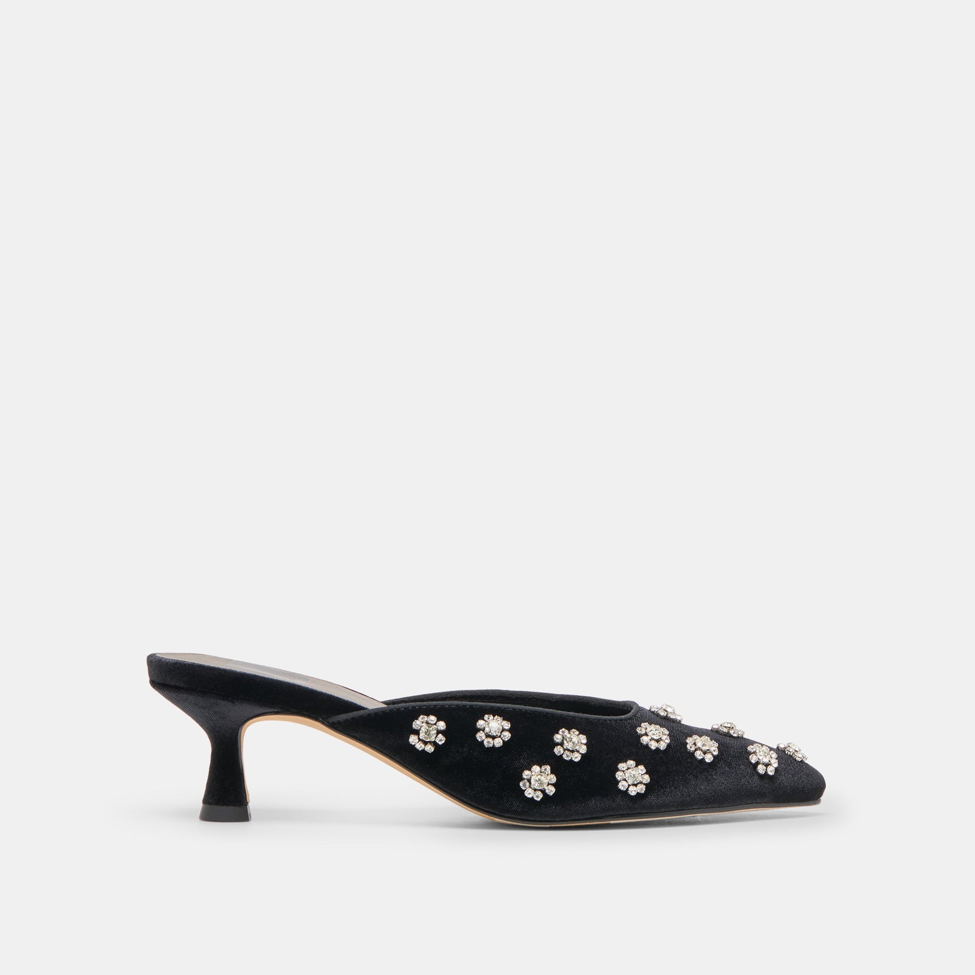 Clara Nero Velvet Heels | Dolce Vita
