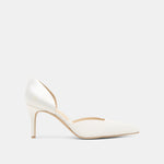 Eloy Pearl Off White Satin Heels | Dolce Vita