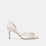 Evelin White Mesh Heels | Dolce Vita