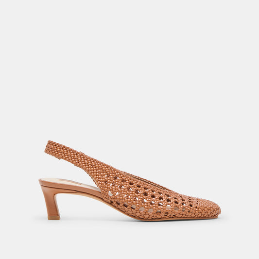 Fawne Saddle Woven Stella Heels | Dolce Vita