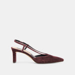 Ginay Mulberry Suede Heels | Dolce Vita