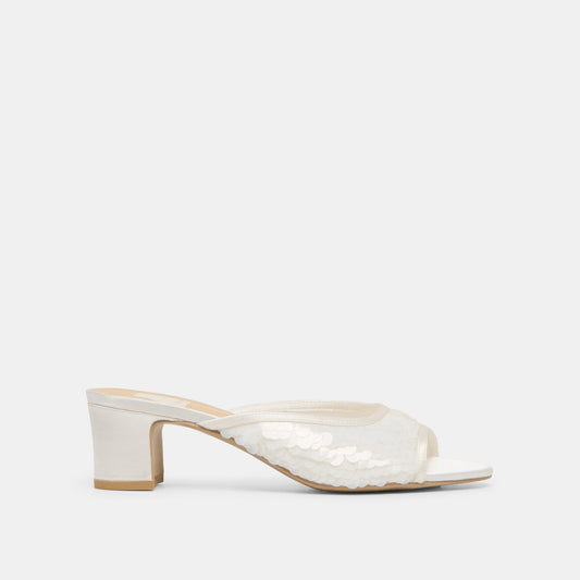 Inga Off White Satin Heels | Dolce Vita