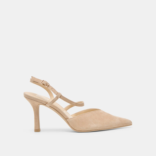Kamra Camel Suede Heels | Dolce Vita